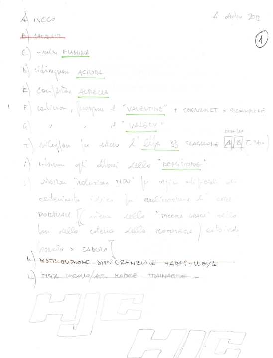 Tavola 189 · disegno originale